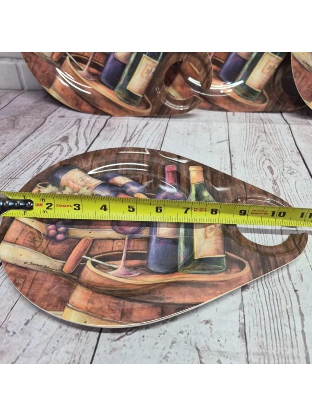 Susan Winget for Keller Charles Melamine Appetizer‎ Cocktail Plates~Lot Of 6